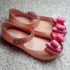 MINI MELISSA ULTRA BOW PEEP Toe Pvc Jelly Size 10